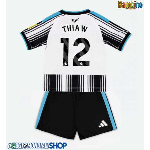 Maglie da calcio Newcastle United Malick Thiaw #12 Prima Maglia Bambino 2026-27 Manica Corta + Pantaloni corti)